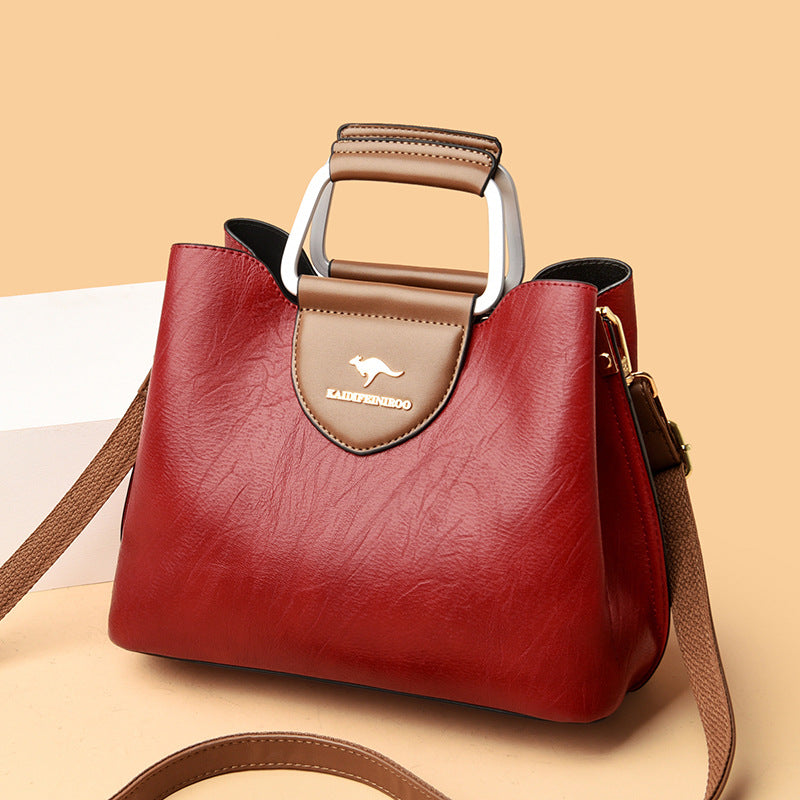 Cross shoulder bag women's handbag women's bucket bag